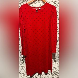 New With Tags old navy red and burgundy polka dot dress.